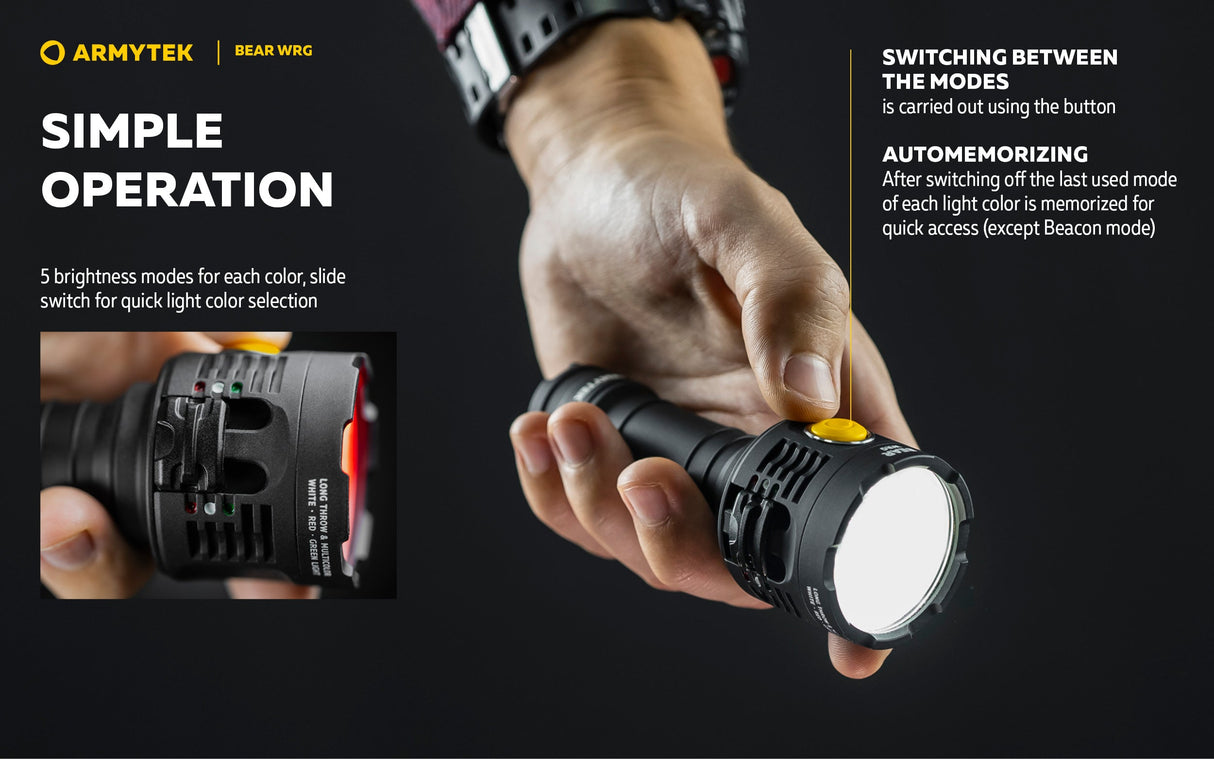 Armytek Bear WRG Rechargeable LED Torch