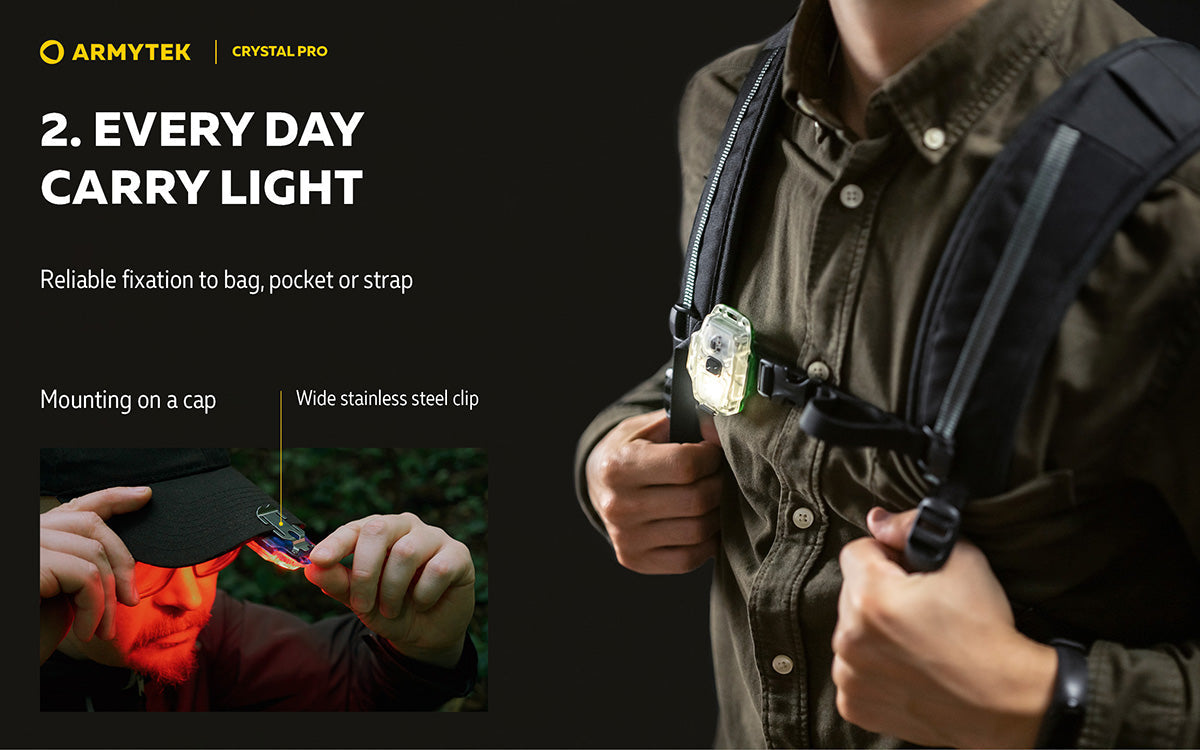 Armytek Crystal Pro Multipurpose Rechargeable LED Light