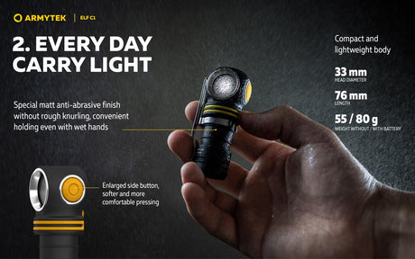 Armytek Elf C1 EDC Rechargeable LED Torch