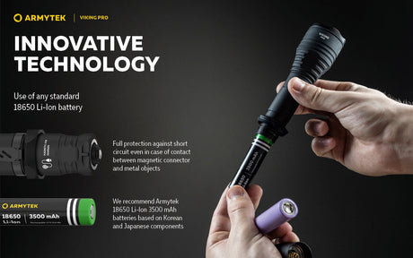 Armytek Viking Pro Tactical Rechargeable LED Torch