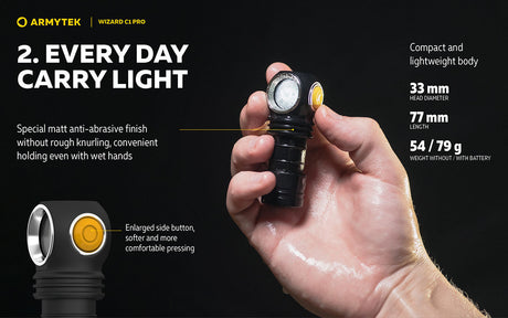 Armytek Wizard C1 Pro Multipurpose Rechargeable LED Torch