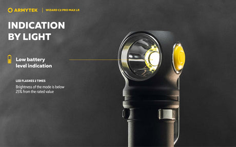 Armytek Wizard C2 Pro Max LR Multipurpose Rechargeable LED Torch