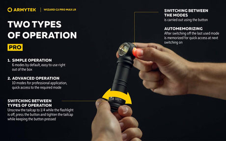 Armytek Wizard C2 Pro Max LR Multipurpose Rechargeable LED Torch