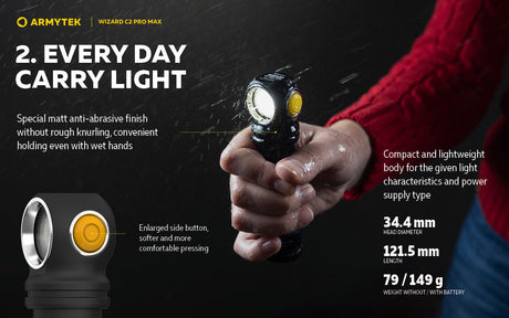 Armytek Wizard C2 Pro Max Multipurpose Rechargeable LED Torch