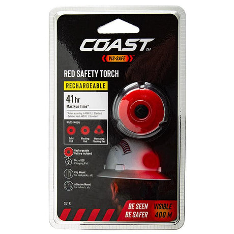 Coast SL1R Red Rechargeable Safety Light