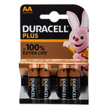 Duracell Plus AA Alkaline Batteries (4 Pack)