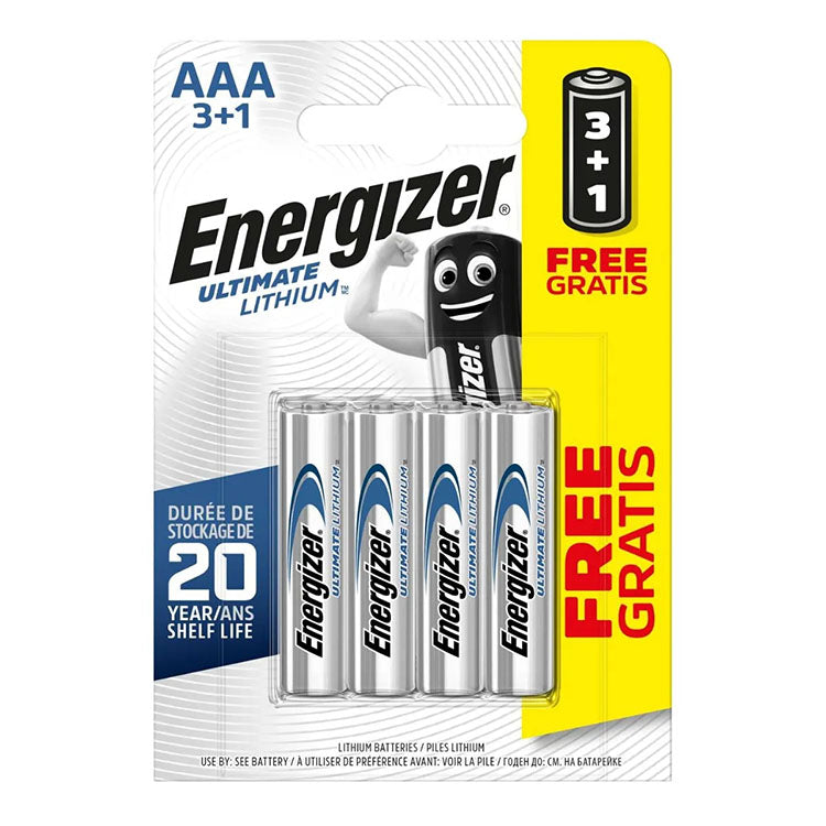 Energizer AAA 1.5 V Ultimate Lithium Battery (4 Pack) – Torch Direct ...