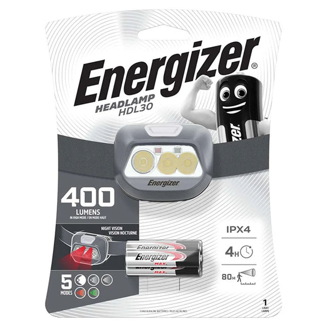 Energizer HDL30 400 Lumen LED Head Torch