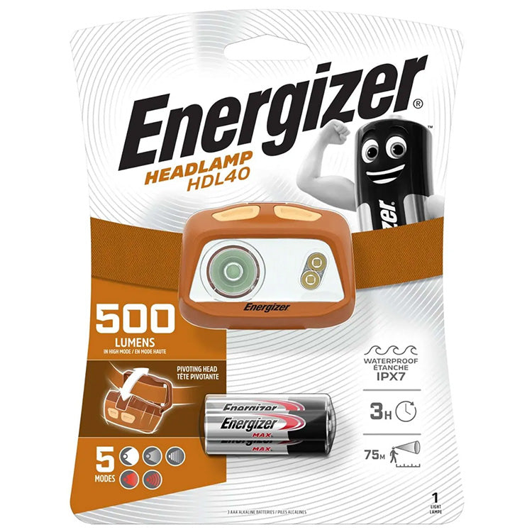 Energizer HDL40 500 Lumen LED Head Torch