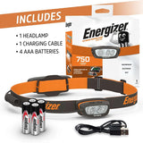 Energizer HDL90 Hybrid Power Multi-Coloured Rechargeable LED Head Torch