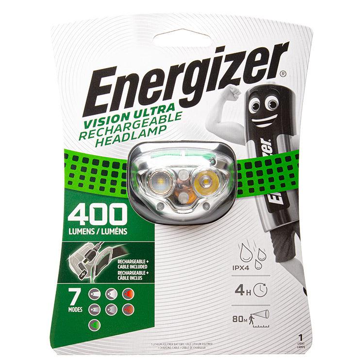 Energizer Vision Ultra Rechargeable LED Head Torch – Torch Direct Limited