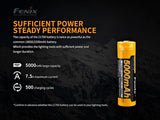 Fenix 21700 5000 mAh Li-ion Protected Battery (ARB-L21-5000 V2)