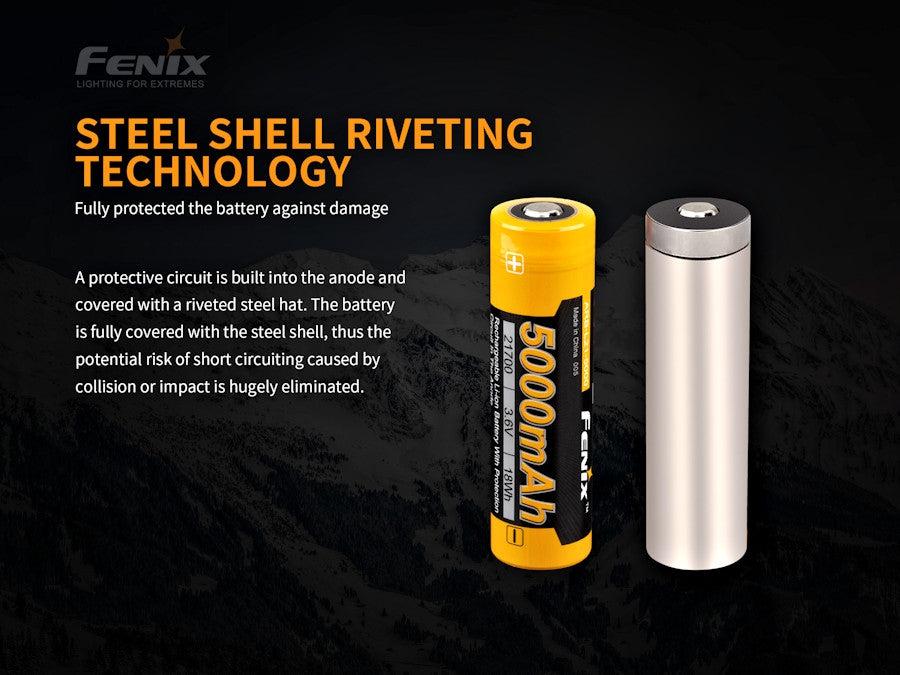 Fenix 21700 5000 mAh Li-ion Protected Battery (ARB-L21-5000 V2)