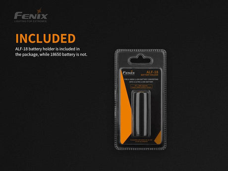 Fenix ALF-18 18650 Battery Holder for 21700 Torches