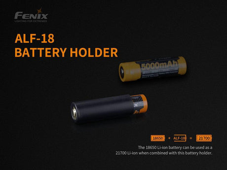 Fenix ALF-18 18650 Battery Holder for 21700 Torches