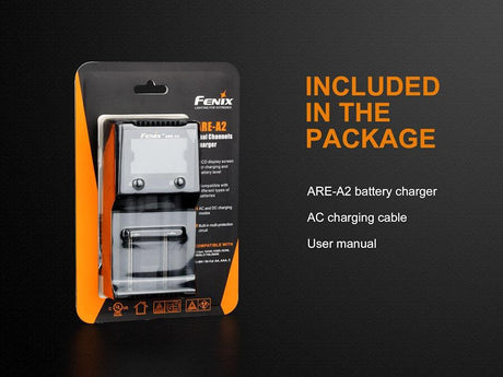 Fenix ARE-A2 Dual Bay Li-ion/NiMH Battery Charger