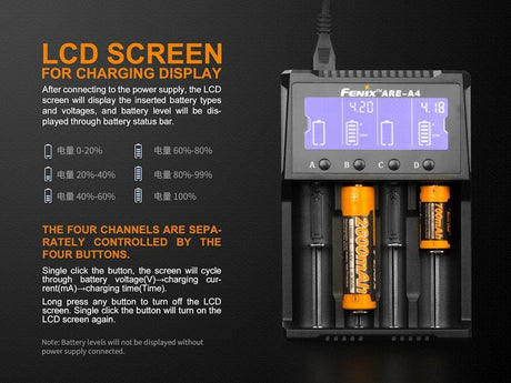 Fenix ARE-A4 Four Bay Li-ion/NiMH Battery Charger