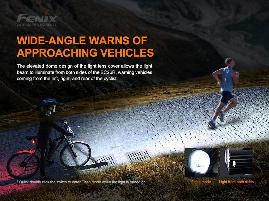 Fenix BC26R Rechargeable LED Bike Light + Free BC05R V2.0