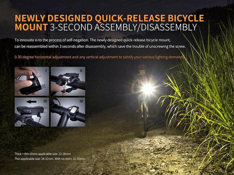 Fenix BC30R rechargeable LED Bike Light