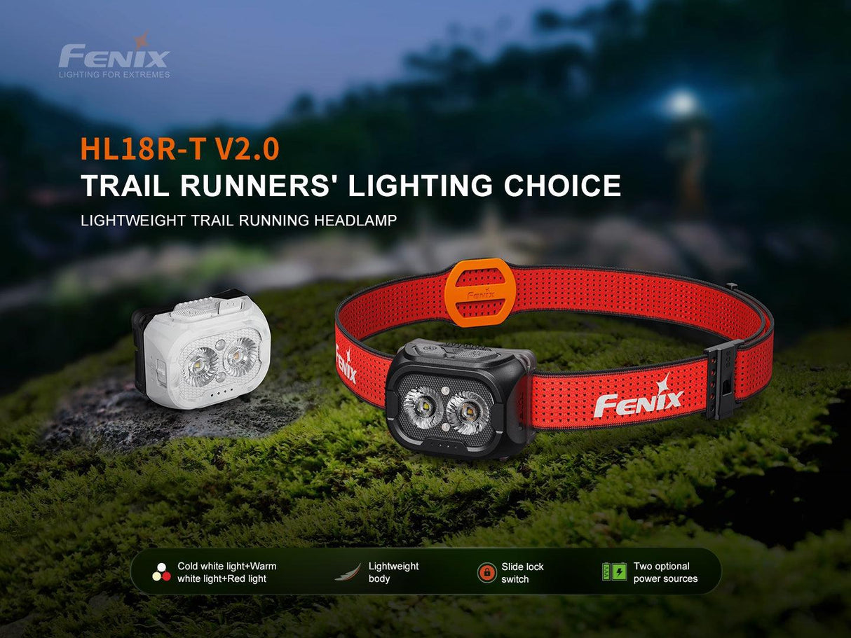 Fenix HL18R-T V2 Trail Running Rechargeable LED Head Torch