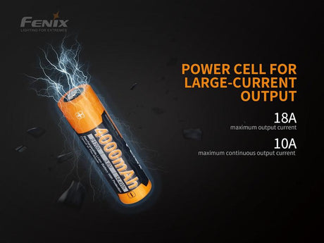 Fenix High Discharge 21700 4000 mAh Li-ion Protected Battery (ARB-L21-4000P)