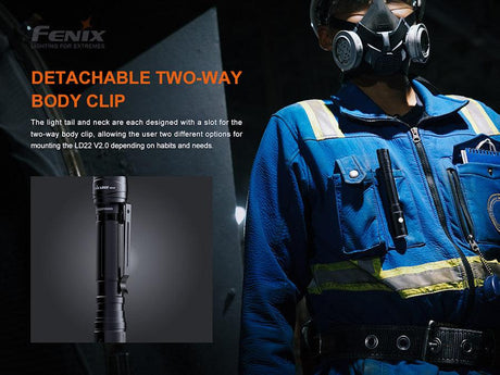 Fenix LD22 V2.0 LED Torch with USB Rechargeable Battery