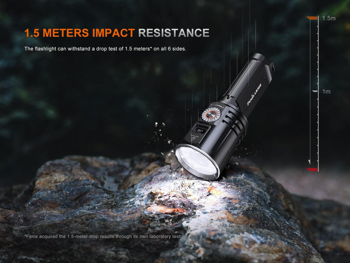 Fenix LR36R Rechargeable LEP Searchlight with LED Semi Floodlight