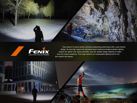 Fenix LR36R Rechargeable LEP Searchlight with LED Semi Floodlight