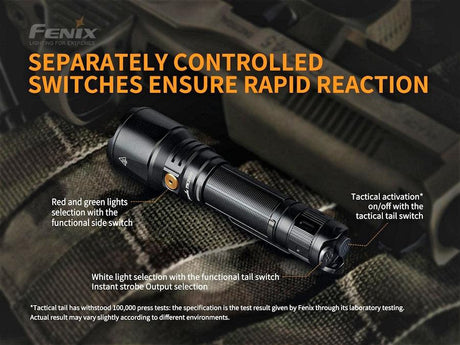 Fenix TK26R Tri Colour Rechargeable LED Torch