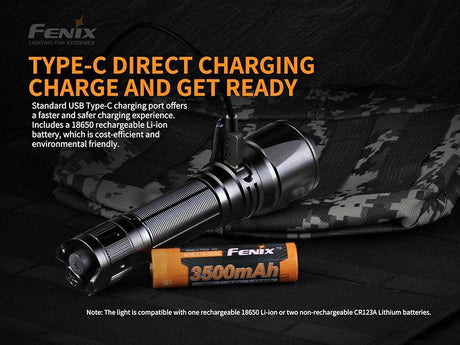 Fenix TK26R Tri Colour Rechargeable LED Torch