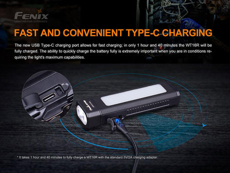 Fenix WT16R Rechargeable LED Torch