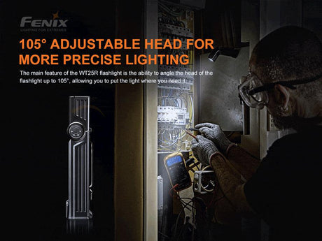 Fenix WT25R Multi Angle Rechargeable LED Torch