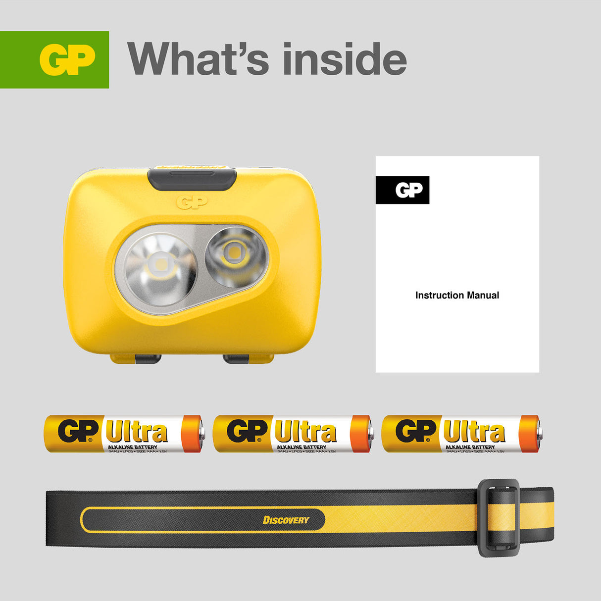 GP Discovery CH42 LED Head Torch