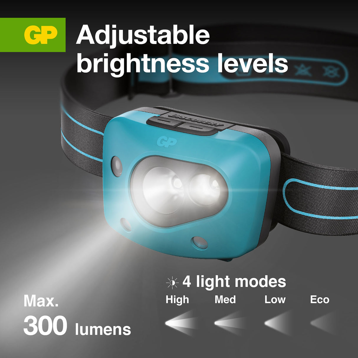 GP Discovery CH44 Motion Control LED Head Torch