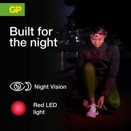 GP Xplor PHR16 Ultra Compact Urban Running Rechargeable LED Head Torch