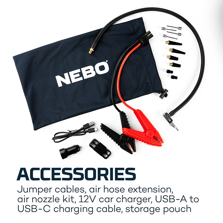 NEBO Air Assist Jump Starter – Torch Direct Limited