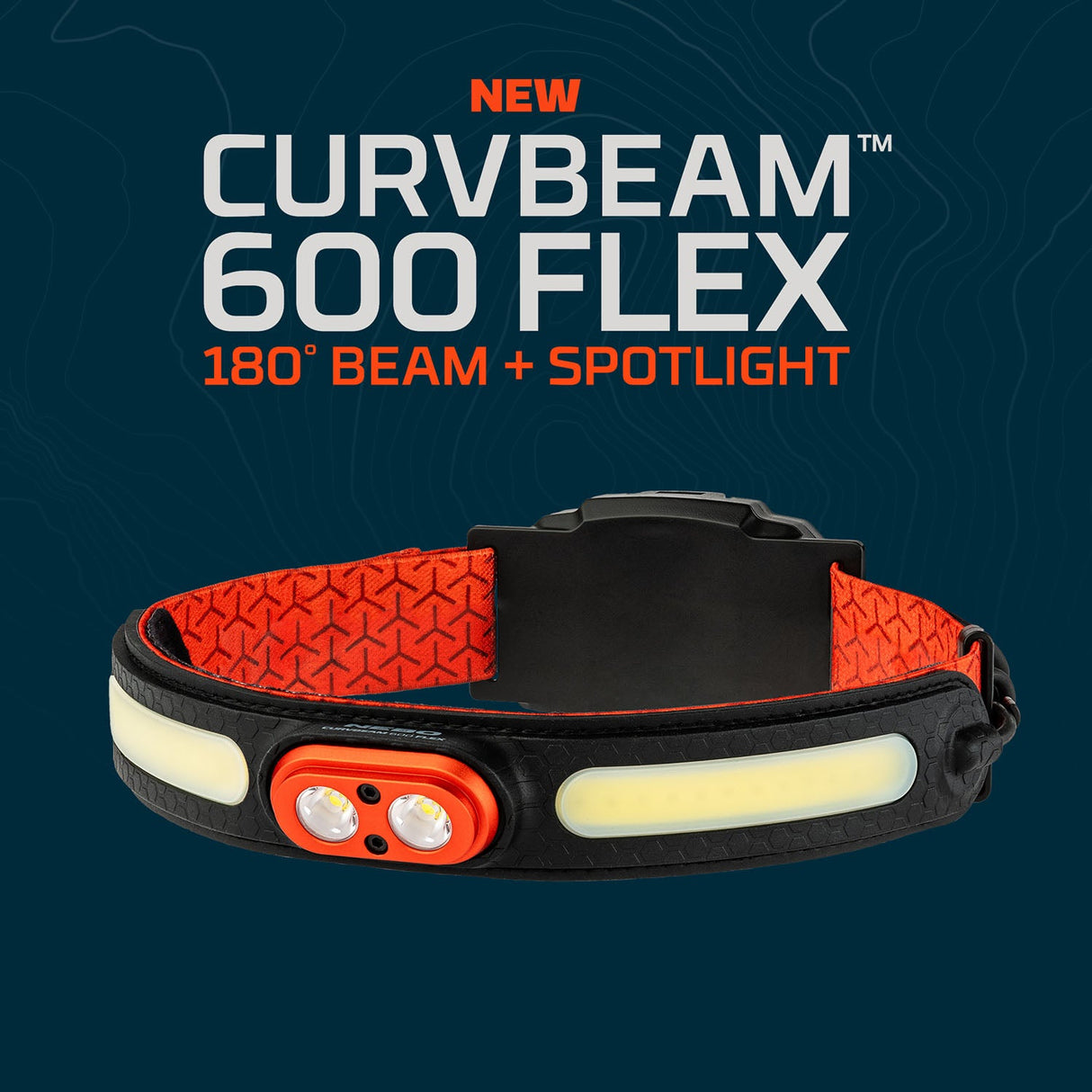 NEBO Curvbeam 600 Flex 180° Rechargeable Head Torch