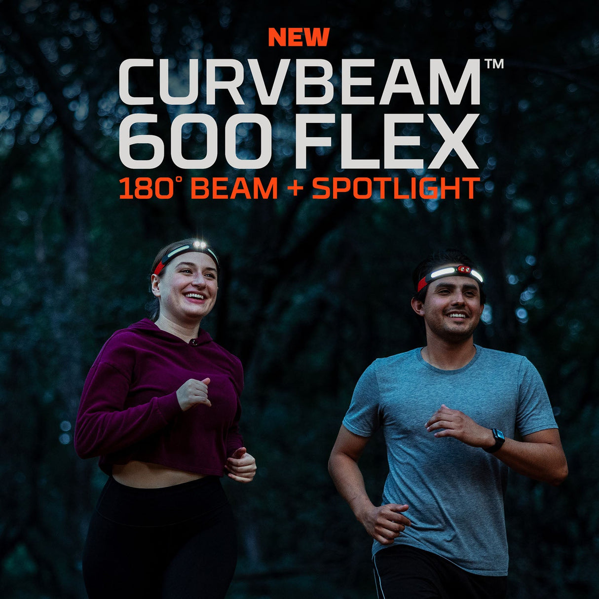 NEBO Curvbeam 600 Flex 180° Rechargeable Head Torch