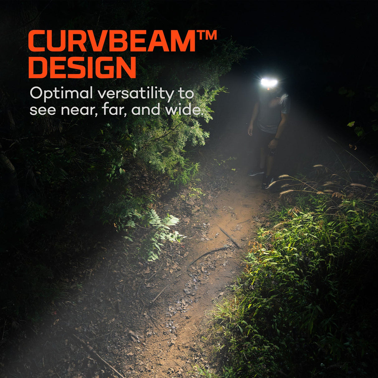 NEBO Curvbeam 600 Flex 180° Rechargeable Head Torch