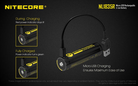 Nitecore 18650 USB Rechargeable 3500 mAh Li-ion Protected Battery