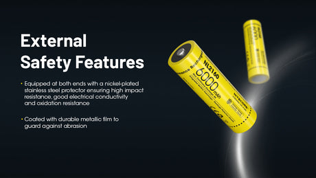 Nitecore 21700 3.6 V, 6000 mAh Lithium-ion Protected Battery (NL2160)