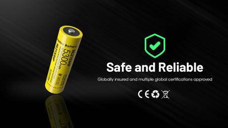 Nitecore 21700 5300 mAh 20 A High Discharge Lithium-ion Protected Battery (NL2153HP)