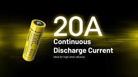 Nitecore 21700 5300 mAh 20 A High Discharge Lithium-ion Protected Battery (NL2153HP)