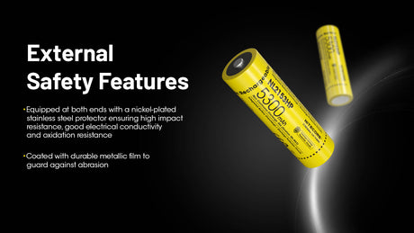 Nitecore 21700 5300 mAh 20 A High Discharge Lithium-ion Protected Battery (NL2153HP)