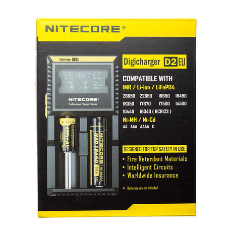 Nitecore Digicharger D2EU Two Bay Battery Charger