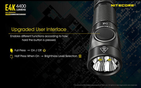 Nitecore E4K LED Torch