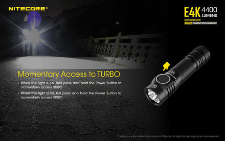 Nitecore E4K LED Torch