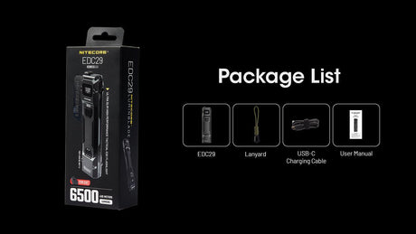 Nitecore EDC29 Rechargeable LED Torch