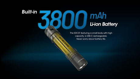 Nitecore EDC31 Slim Rechargeable LED Torch