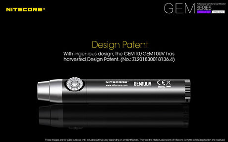 Nitecore GEM10UV Gemstone Identification Ultraviolet LED Torch